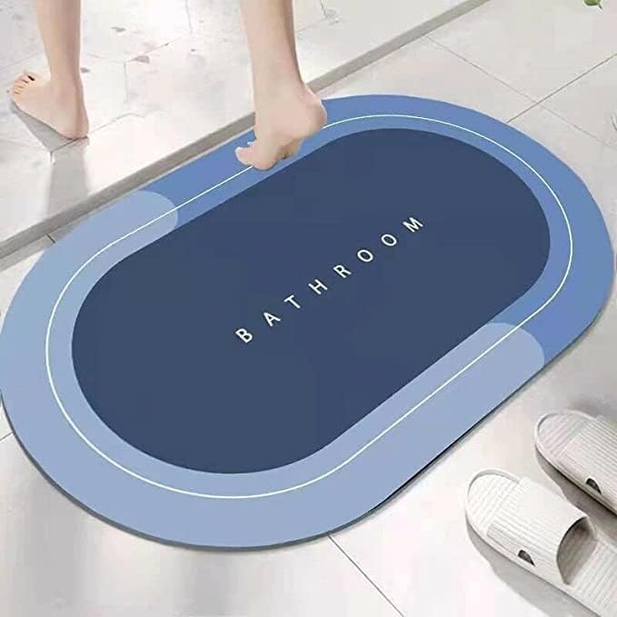 Sakar 2 pcs Absorbing Quick Drying Floor Mat | Super Absorbent Shower for Bathroom AntiSlip Memory Foam Bath Natural Rubber Bas