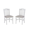 Ragan Side Chair White W Uph Seat