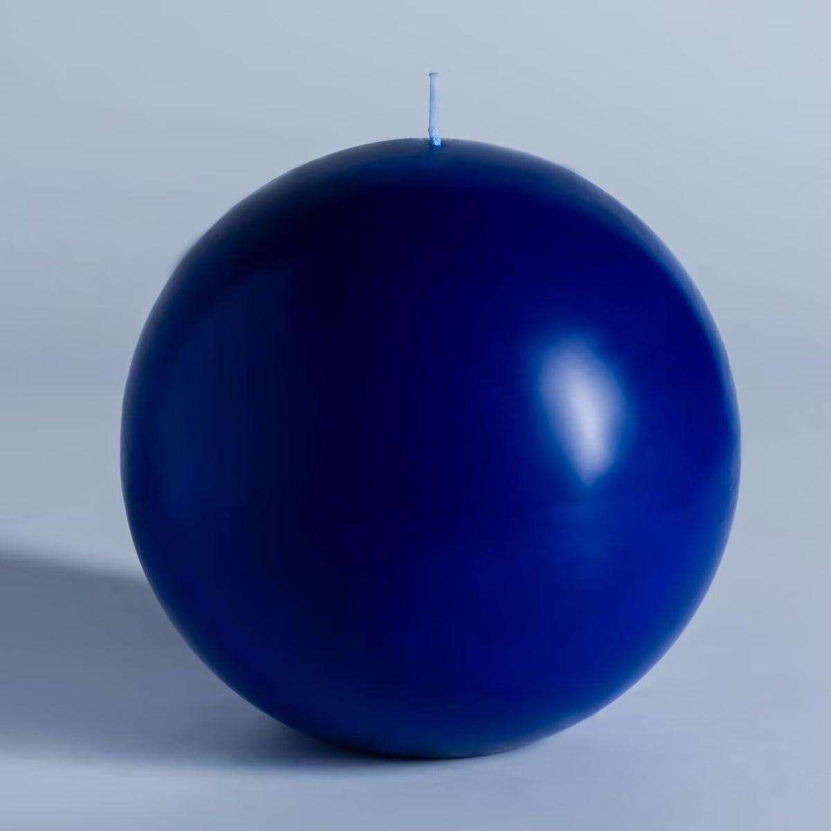 MOZEAL Hand-Poured, 6 Inch Royal Blue Large Round Ball Candles - Elegant Royal Blue Round Pillar Candles, Dripless, Unscented, S
