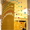 Crystomist 10 String, 100% Glass Drops, Acrylic Beads String Hanging Crystal Curtain For Living Room (Suitable For 2.5 to 3 Feet