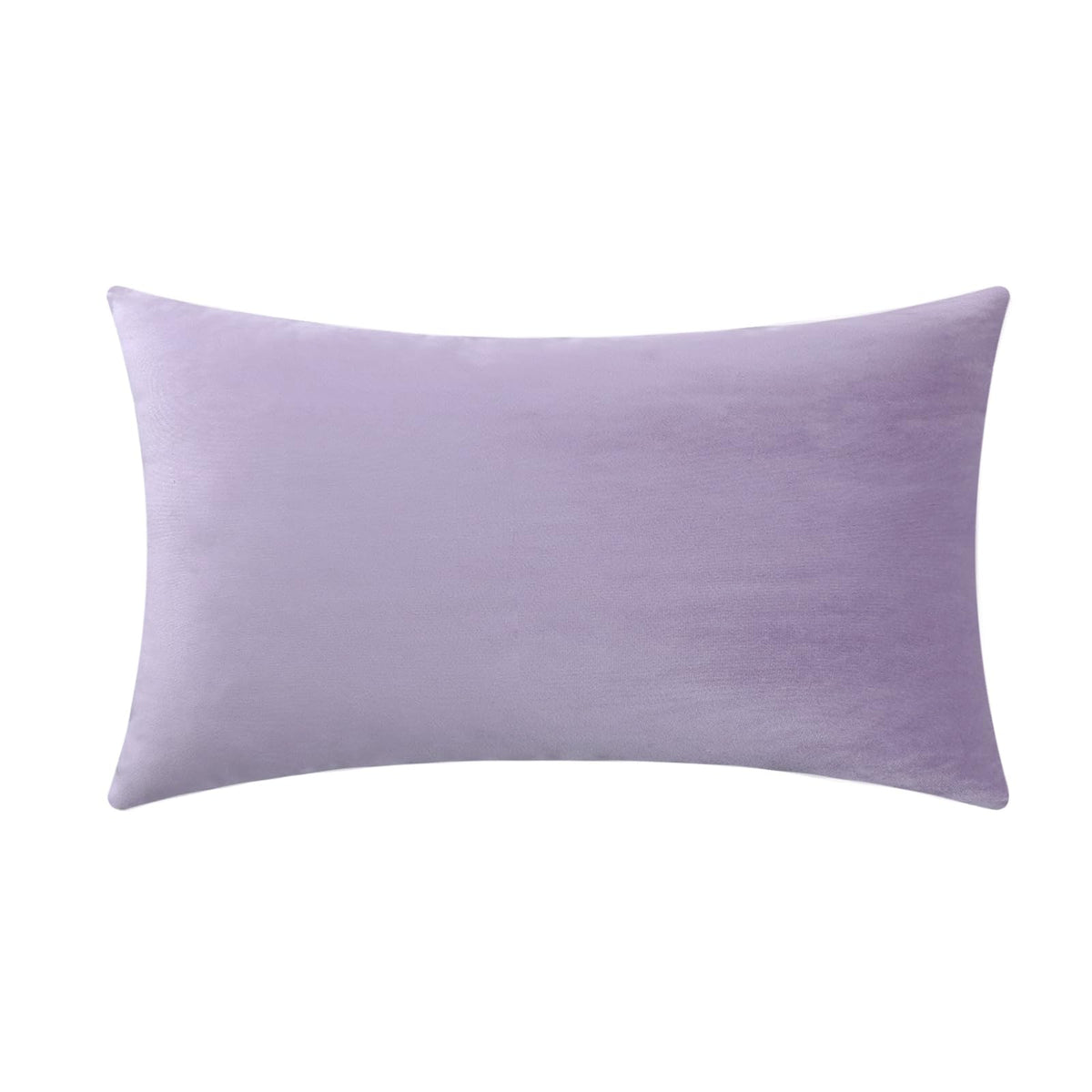 Jeneoo Set Of 1 Decorative Throw Pillow Covers Soft Velvet Comfy Solid Lumbar Couch Cushion Cover Decor (Lavender, 14 X 36 Inche
