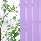 Window Purple Sheer Curtains 72 Inches Long 2 Panels Sheer Curtain Basic Rod Pocket Panel For Bedroom Children Living Room Yard