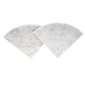 GEOONA 2 pcs Marble Shower Corner Shelf for Bathroom, 9 Inch x 9Inch Gray Veins and Soft White Marble Corner Shelves for Bath Wa