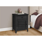 Monarch Specialties I 3951 Accent Table, Nightstand, Storage Drawer, End, Side Table, Veneer