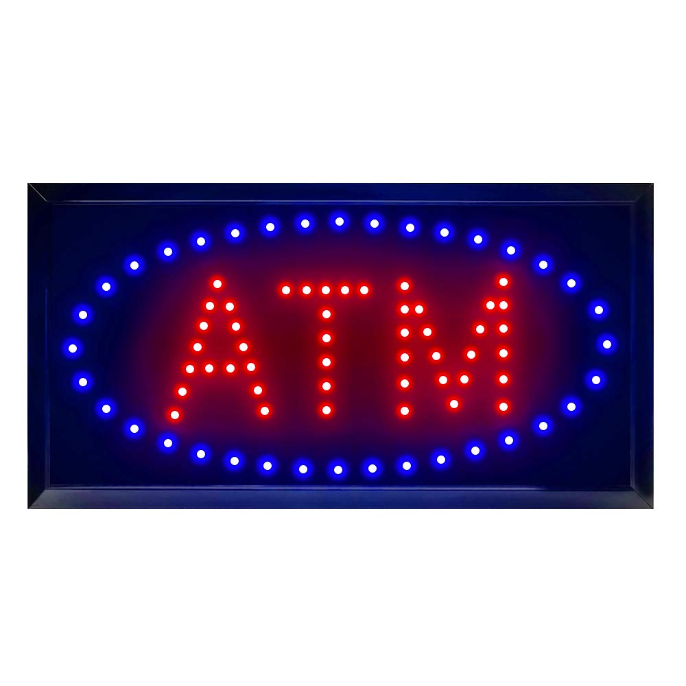 Boshen Led Atm Sign For Business Led Display Sign Display Animated Motion Advertisement Board With Switch Flashing & Steady Mode