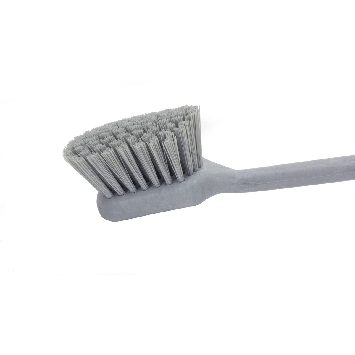 SPARTA 40501EC23 Plastic Large Scrub Brush, Kitchen Brush, Utility Brush With Long Handle For Cleaning, 20 Inches, Gray, (Pack o