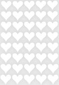 Royal Green 19Mm White Heart Shaped Stickers Valentine Stickers For Party Favors 400 Pack