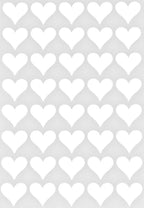 Royal Green 19Mm White Heart Shaped Stickers Valentine Stickers For Party Favors 400 Pack