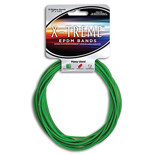 Alliance Rubber 02003 Epdm Non-Latex Rubber X-Treme File Bands, 10 Pack (7' X 1/8', Lime Green)