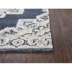 Rizzy Home Alora Decor Cascade 5' X 8' Dk Blue/Natural/Gray/Tan Hand-Tufted Area Rug