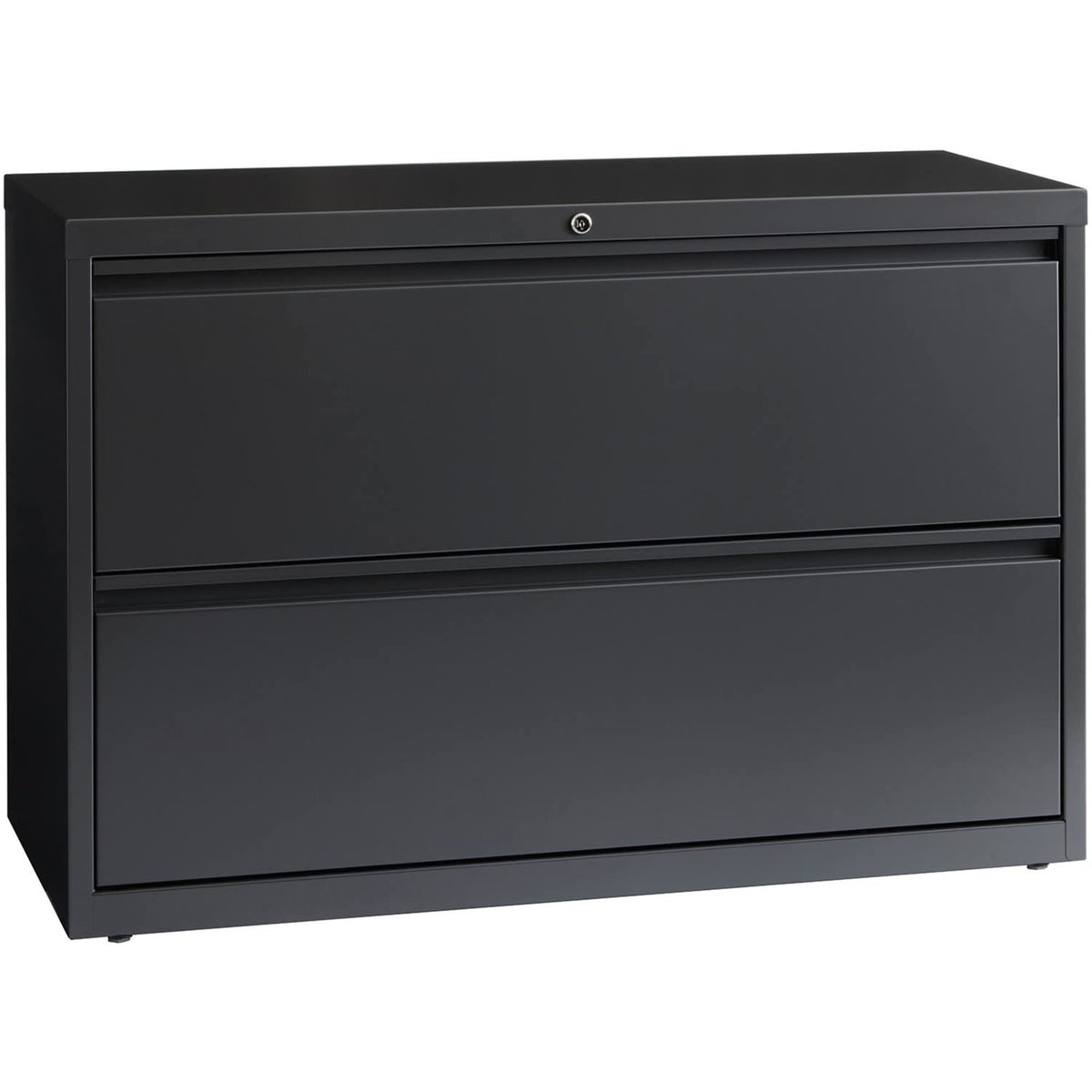 Lorell 2-Drawer Lateral File, 42 By 18-5/8 By 28-1/8-Inch, Charcoal