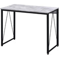 Acme Zaidin Wooden Rectangle Top Writing Desk in Antique White and Black