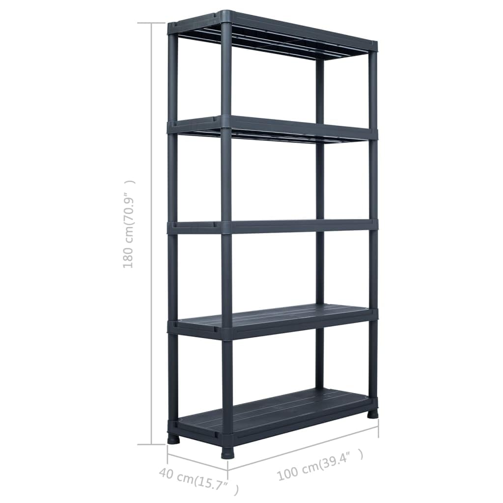 vidaXL Storage Shelf Rack Display Unit - Thumbnail 5