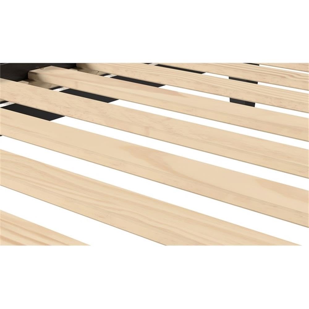 Steve Silver Furniture Nix Twin Platform Bed, Solid Pine, Guest Room, Kid’s Room or Vacation Home, Contemporary/Farmhouse/Mid/Century, Black