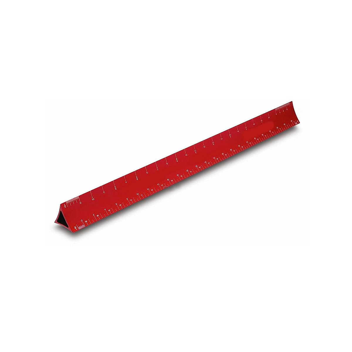 Alumicolor Aluminum Architect Hollow Scale For School, Office, Art And Drafting, Red