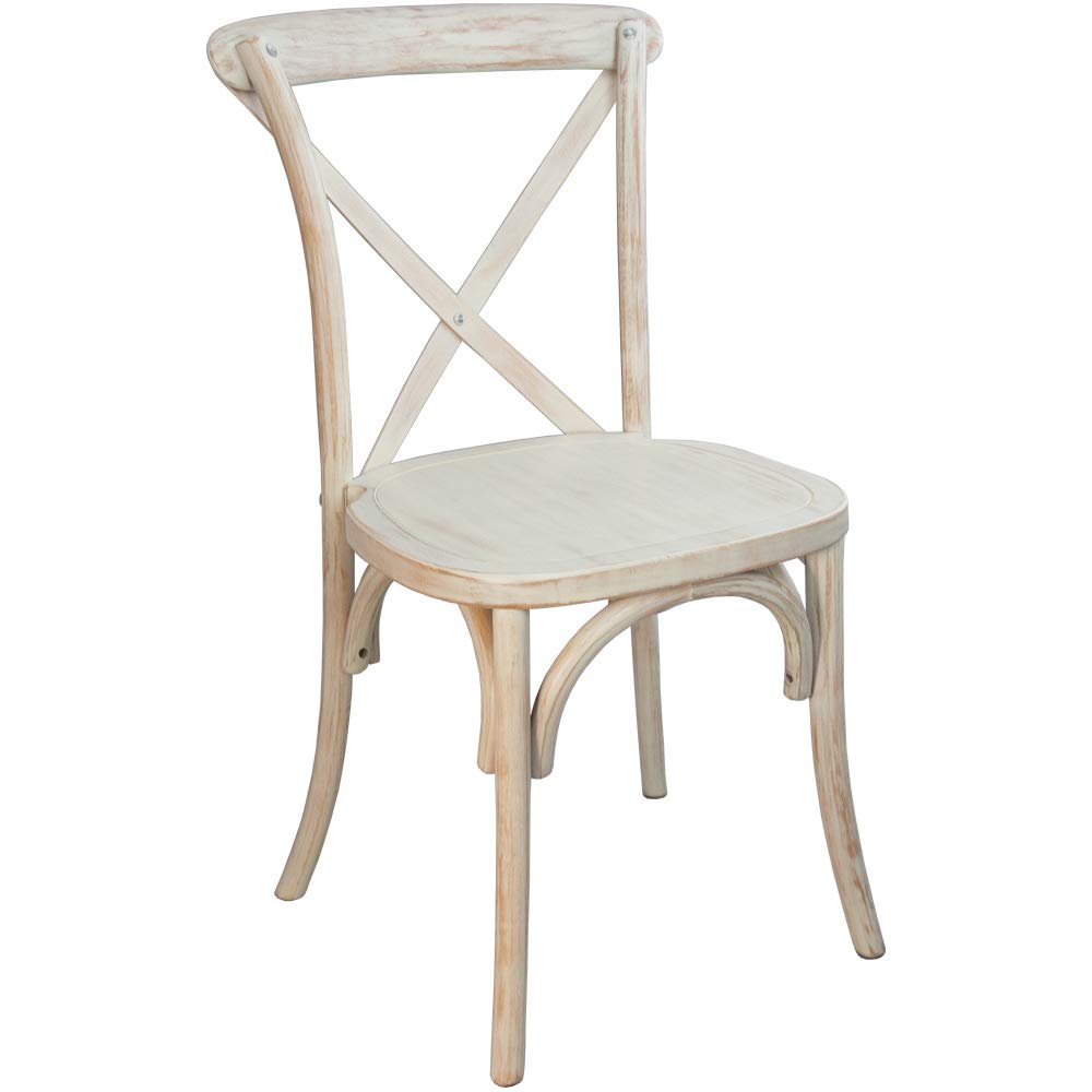 EMMA + OLIVER 2-Pack Lime Wash X-Back Chair