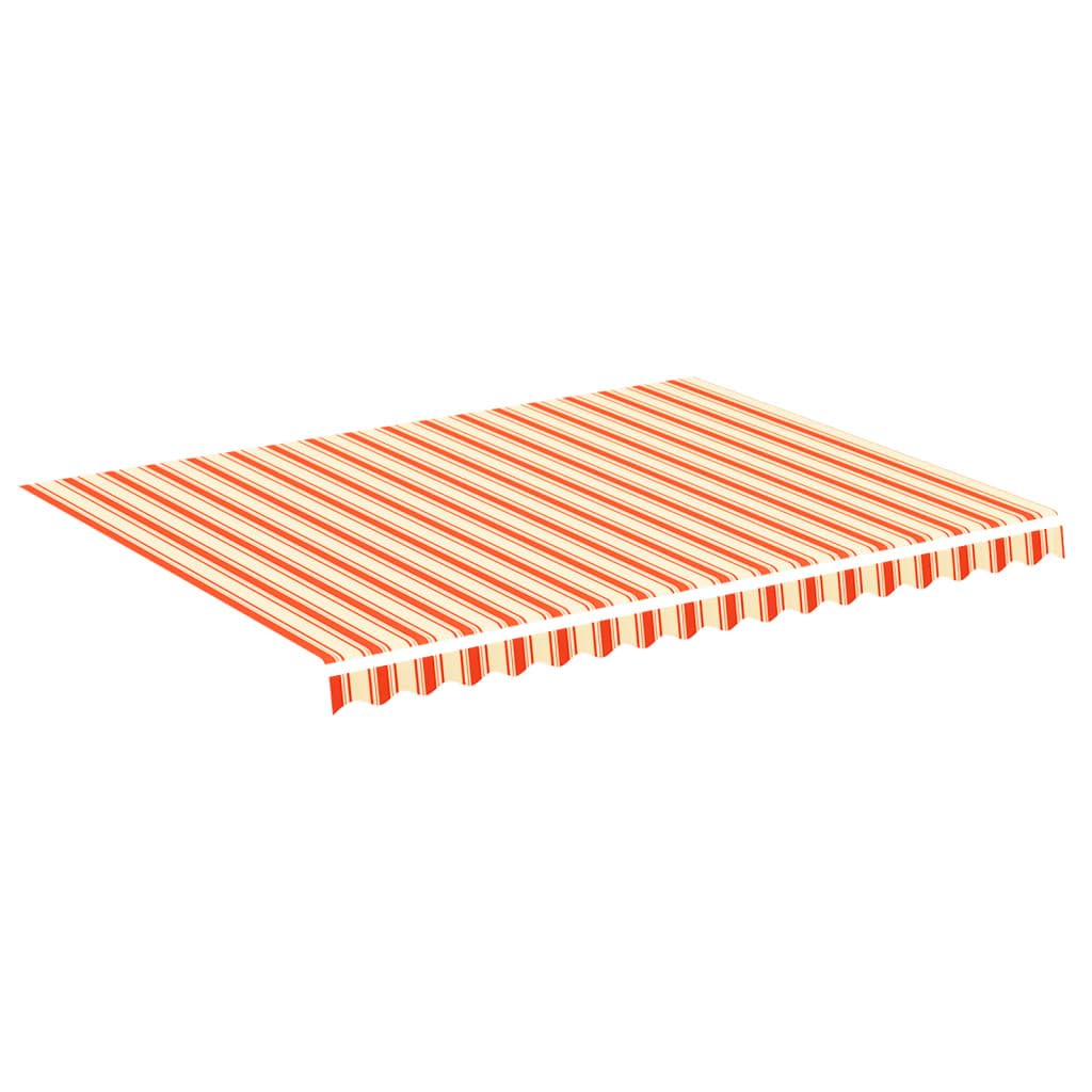 vidaXL Replacement Fabric for Awning Yellow and Orange 13.1'x9.8'