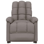 vidaXL Modern Fabric Massage Recliner Chair in Taupe - Relaxation Therapy with Comfortable Padding and Easy Maintenance