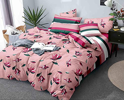 Hrudaya Synchronized Fibre All Season Queen Size Reversible Printed Comforter Blanket Quilt Duvet Dohar For Ac Room & Mild Winte