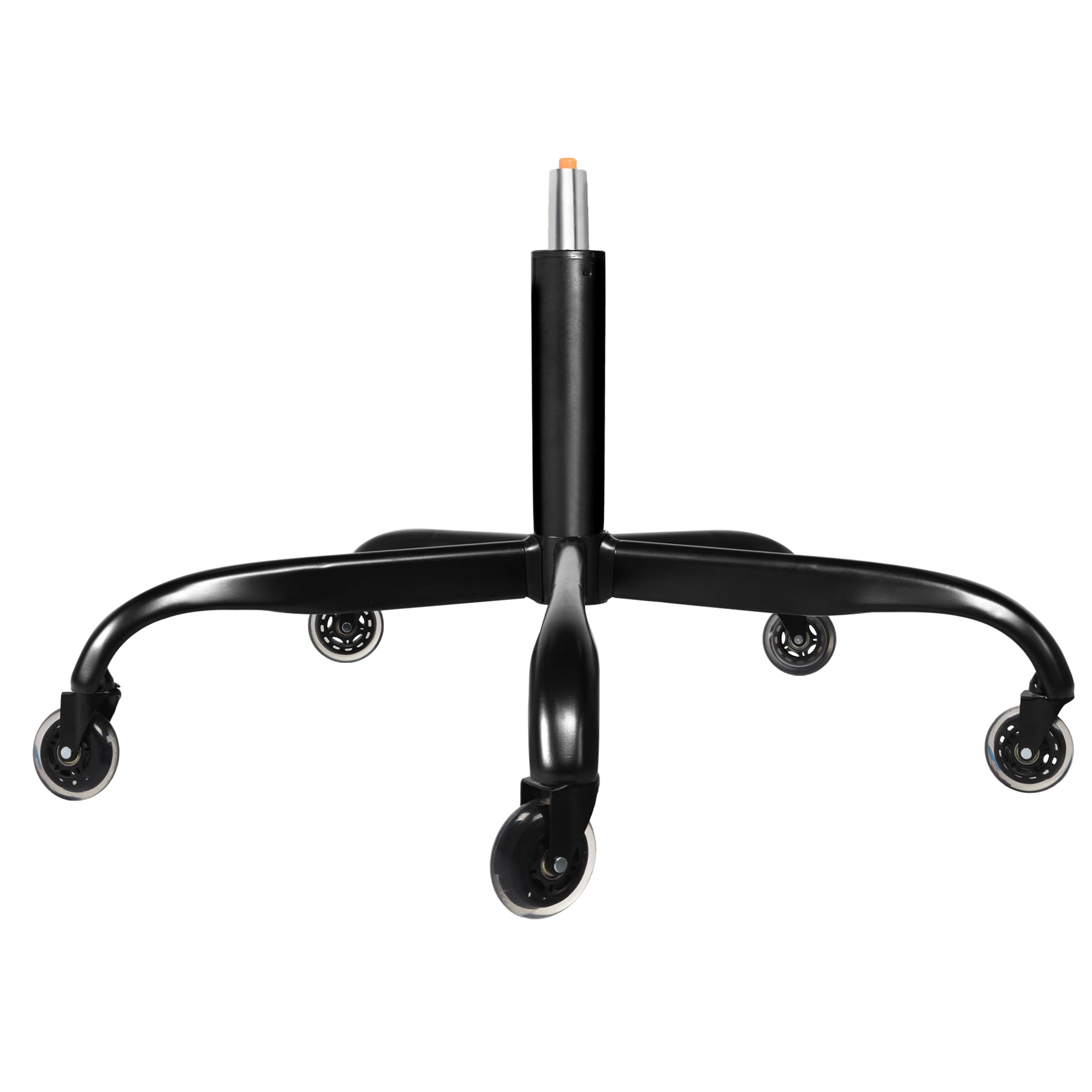 Frassie 28 Inch Office Chair Metal Base Replacement Heavy Duty Computer Chair Base Part With 5 Casters 1 Gas Lift Cylinder (Blac