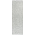 Overstock Alora Decor London 2'6" X 10' Solid Gray/Gray/Rust/Blue Hand-Tufted Area Rug