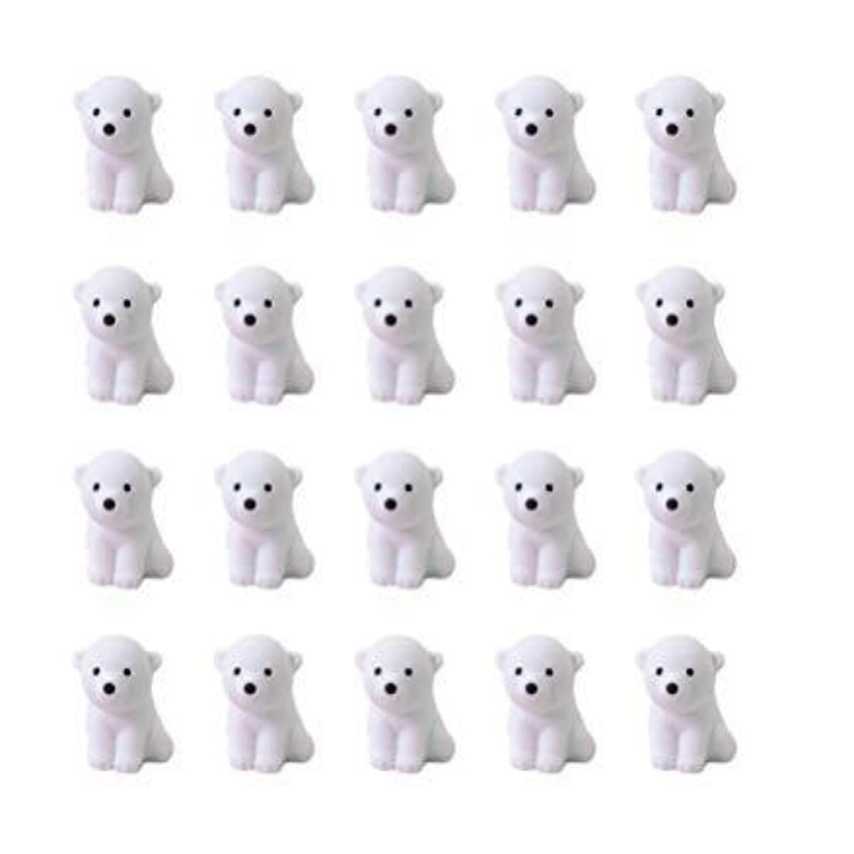 Toyandona 20Pcs Polar Bear Pencil Erasers, Cute Animal Pencil Erasers For Party Favors, Classroom Prizes, Carnival And Supplies