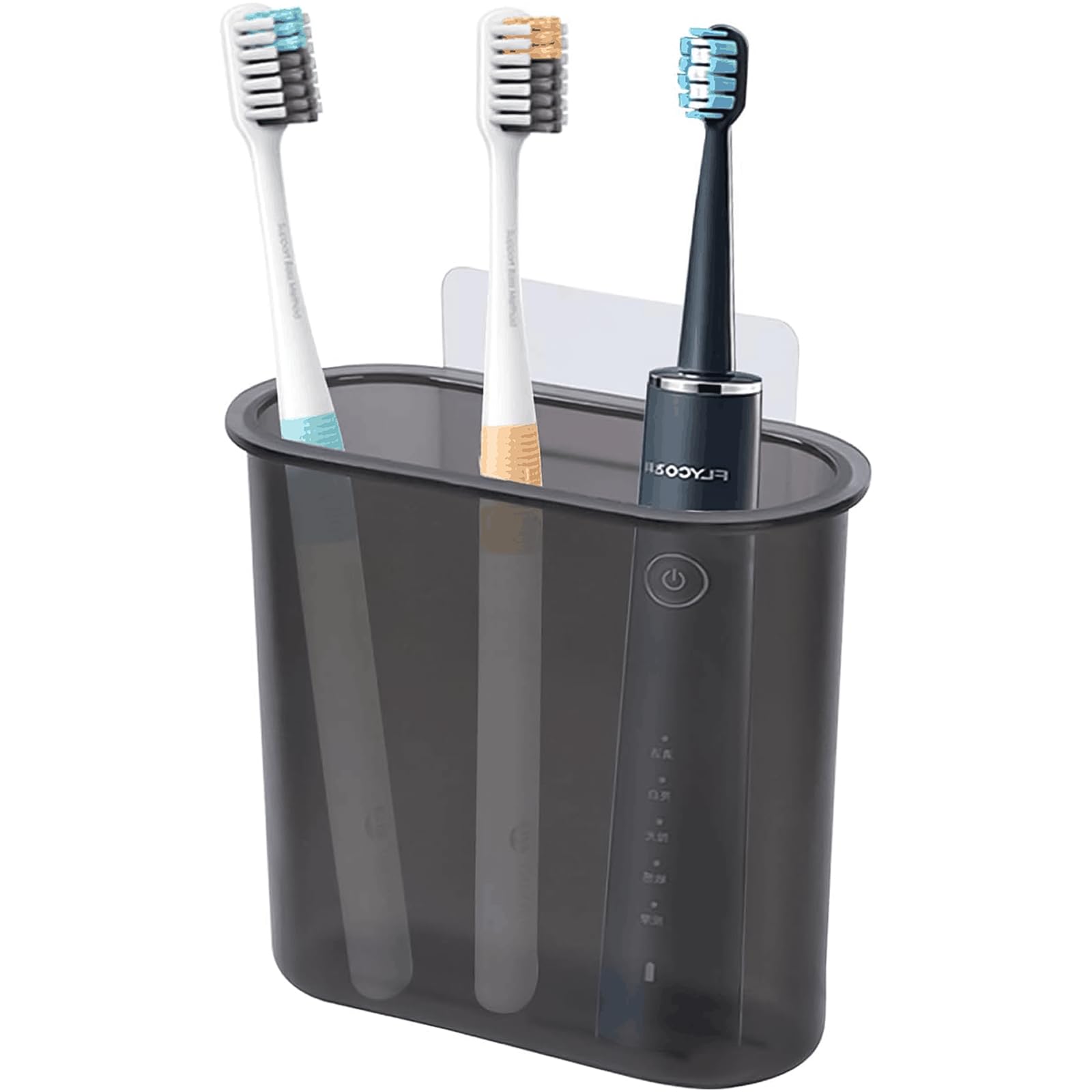Wall Mount Toothbrush Holder Stand for Bathroom, Self Adhesive Tooth Brush Holder for Electric Toothbrush Toothpaste Razor, Tabl