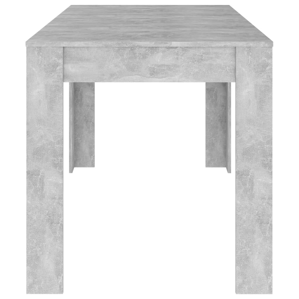vidaXL Dining Table Concrete Gray 55.1&quot;x29.3&quot;x29.9&quot; Engineered Wood