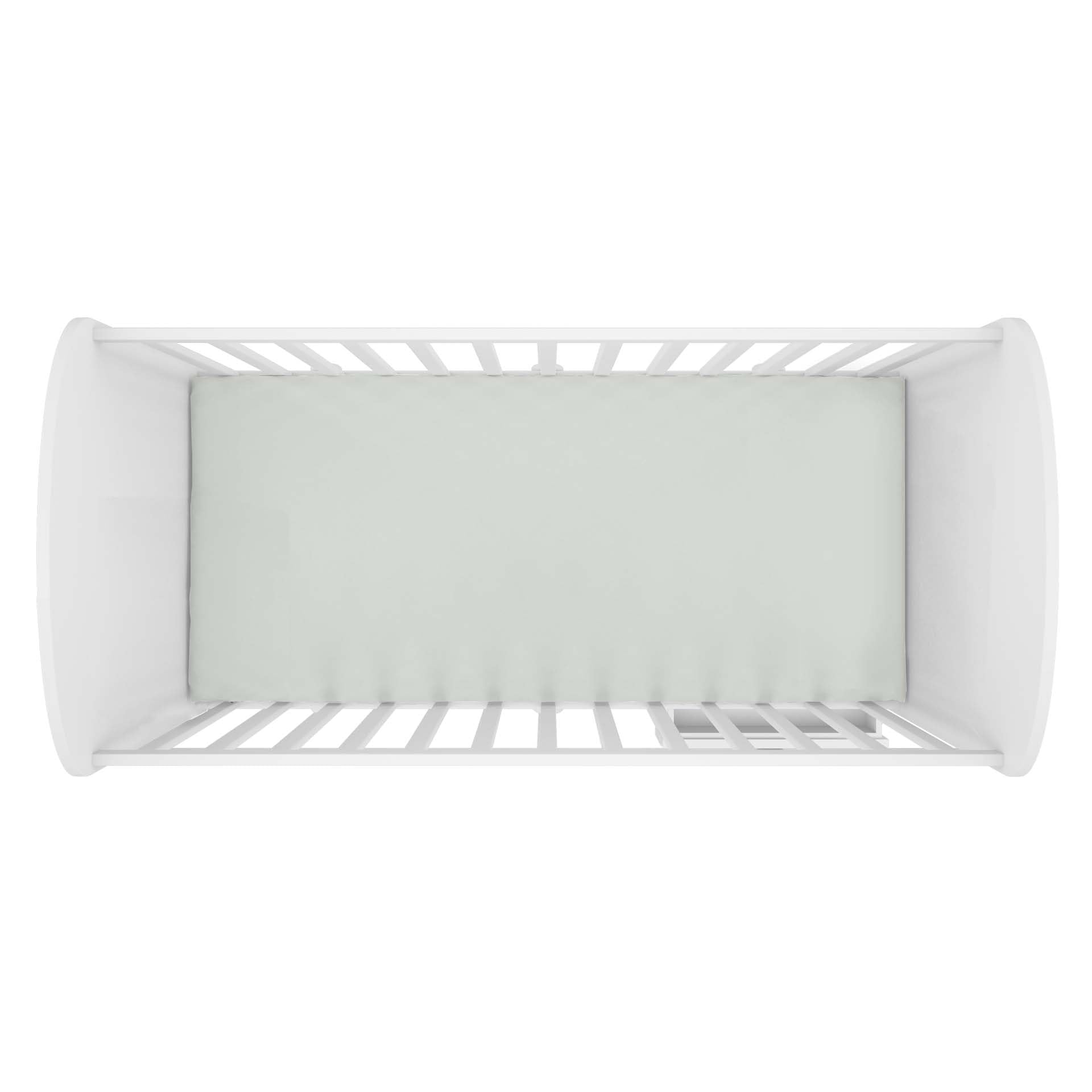 Hooga Grounding Crib Sheet, Organic Fitted Grounded Sheet for Baby Crib, Earth Connected Bedding (52   x28   x8   ) Pure Silver 