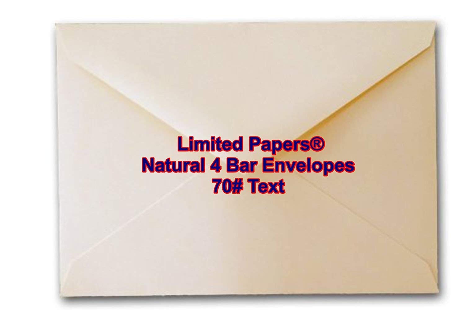 Limited Papers (Tm) 4 Bar Envelope (3.5/8X5.1/8), Natural Color, 70 Pound Vallum Finish, 100 Envelopes