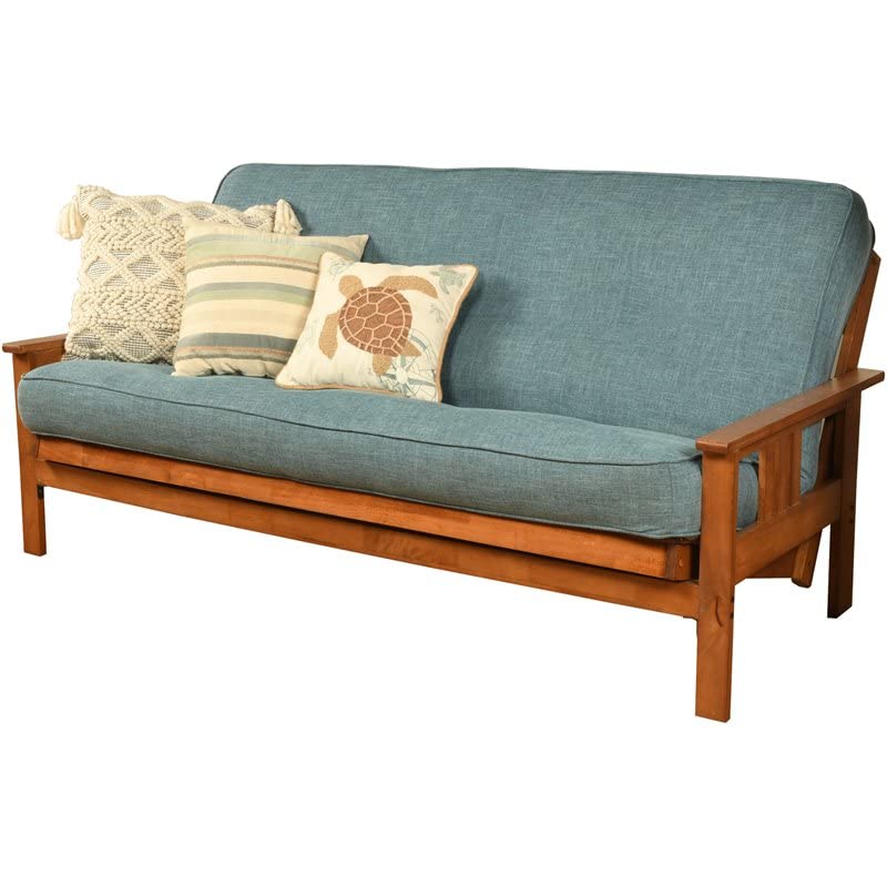Kodiak Furniture Monterey Barbados Sofa with Aqua Blue Fabric Mattress