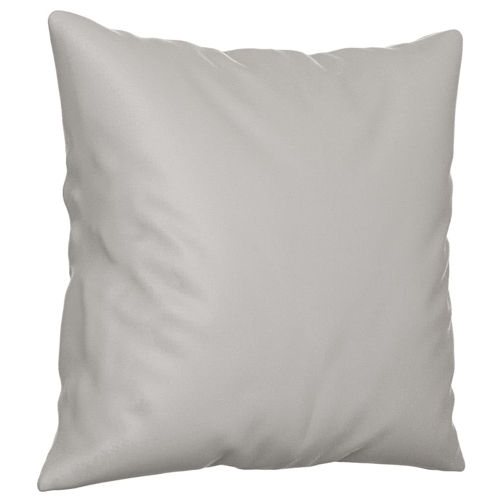 Vidaxl Light Gray Throw Pillows, Set Of 2, Polyester Microfiber Fabric, Square Couch Pillows With Pp Cotton Filling, Easy To Clean, Durable And Comfortable