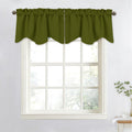 Nicetown Camper Rv Curtain Valance For Window Decor - 52 Inches By 18 Inches Solid Scalloped Valance For Bedroom/Kitchen/Living