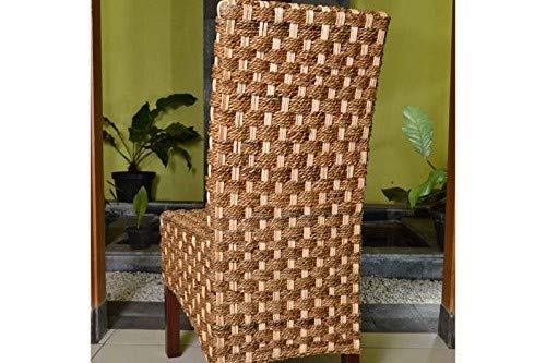 International Caravan Furniture Piece Manila Abaca/Rattan Wicker Dining Chair