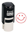 Round Teacher Stamp - Smiley Face 1 - Red Ink