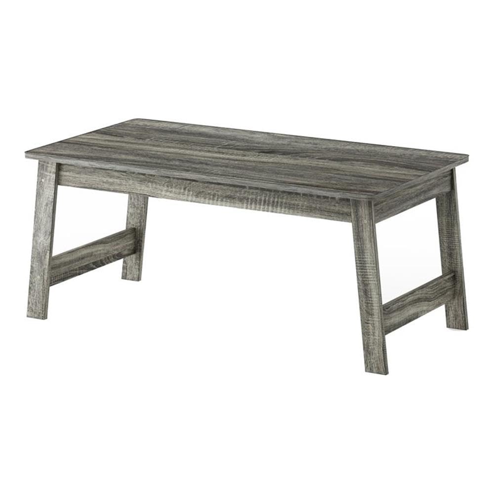 Furinno Beginning Coffee Table, French Oak Grey , 19.45D x 35.59W x 15.63H in