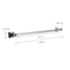 Design House 533018 Accessories Bathroom Hardware, 18-Inch Towel Bar, Polished Chrome
