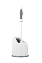 Superio Toilet Bowl Brush and Holder with Under Rim Cleaner for Bathroom, Toilet Brush and Caddy with Non Scratch Bristles and U