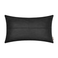 Brawarm Brown Leather Throw Pillow 12 X 20 Inches, Faux Leather Pillow Cover With Piping, Hand Stitched Leather Decorative Lumba