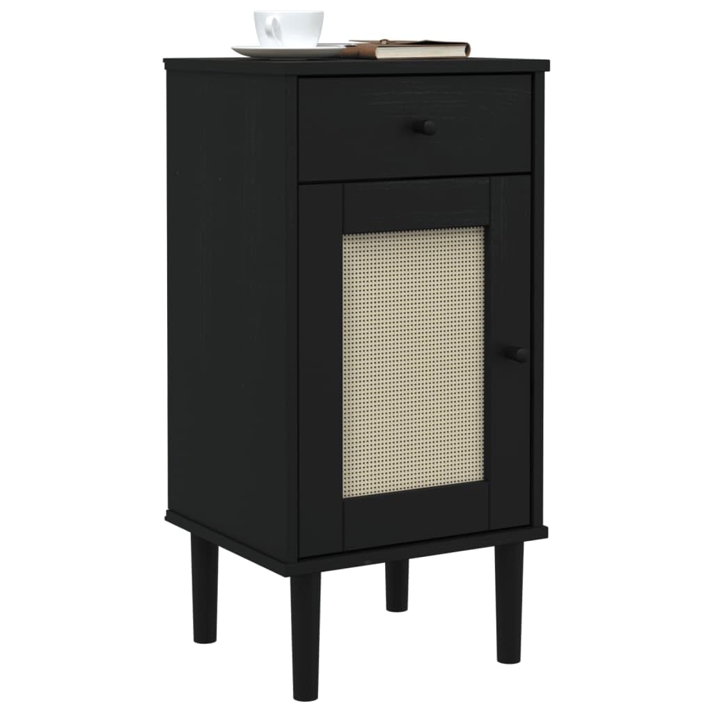 vidaXL SENJA Rattan Look Bedside Cabinet