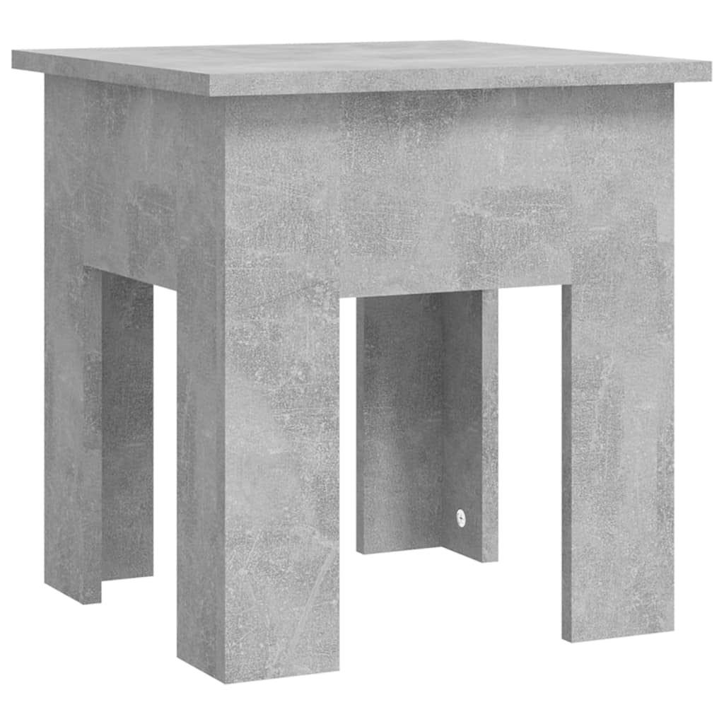 Coffee Table Concrete Gray 15.7&quot;x15.7&quot;x16.5&quot; Engineered Wood