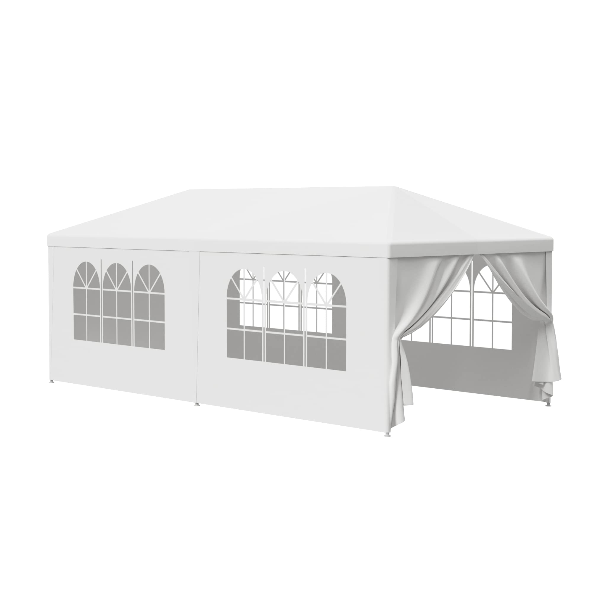 Lemy 10 X 20 Outdoor Wedding Party Tent Camping Shelter Gazebo Canopy With Removable Sidewalls Easy Set Gazebo Bbq Pavilion Cano
