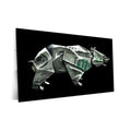 DesignSkinz Wall Art | HD Metal Prints | Home Decor for Living Room, Bedroom, Office, Study, Shelf (24x16inch)  Bear Origami