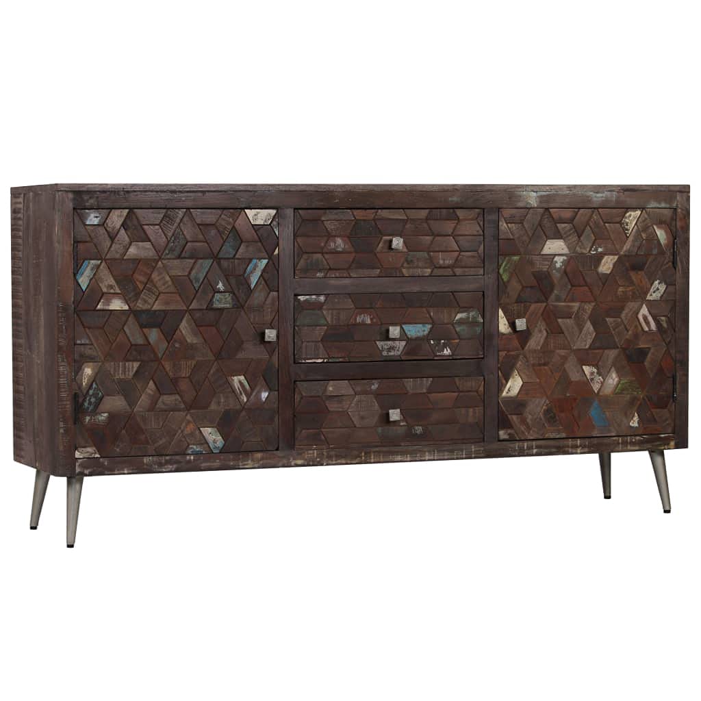 vidaXL Sideboard Solid Reclaimed Wood 63&quot;x15.7&quot;x31.5&quot;