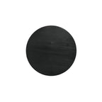 LILOLA LIVING Haven 59' Round Ebony Black Pedestal Dining Table with Hourglass Base
