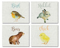 Baby Animal Collection (Set of Four 11x14 Wall Art Prints), Nursery Decor, Kids Room Decor, Gender Neutral Nursery Decor, Baby 