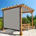 Amagenix 90% Shade Fabric 20'X 21' Light Grey Sun Shade Cloth With Brass Grommets For Pergola Replacement Shade Cover Canopy, He