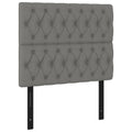 Vidaxl Fabric Headboards 2 Pcs, Dark Gray, Stylish Design, Enhanced Bedroom Aesthetics - Perfect Size For Most Bed Frames - 39.4"X2.8"X30.7"/34.6"