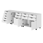 Winsome Wood 10346 Halifax 3-pc Storage Cabinet Set in White