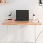 vidaXL Solid Oak Wood Table Top - Light Brown, Live Edge, Treated Surface, for Home and Commercial Use, Handcrafted - 31.5"x19.7"x0.8"